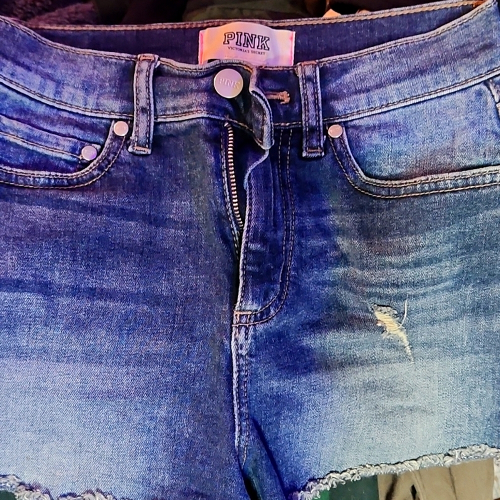 Pink Victoria Secret 💗 size 2 jean shorts
